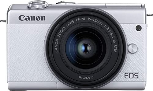 Canon EOS M200 Kit (White) + EF-M 15-45 IS STM